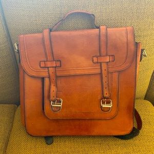 leather backpack